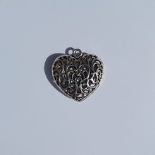 Load image into Gallery viewer, Stay Close - Silver Filigree Heart

