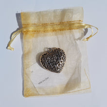 Load image into Gallery viewer, Stay Close - Silver Filigree Heart
